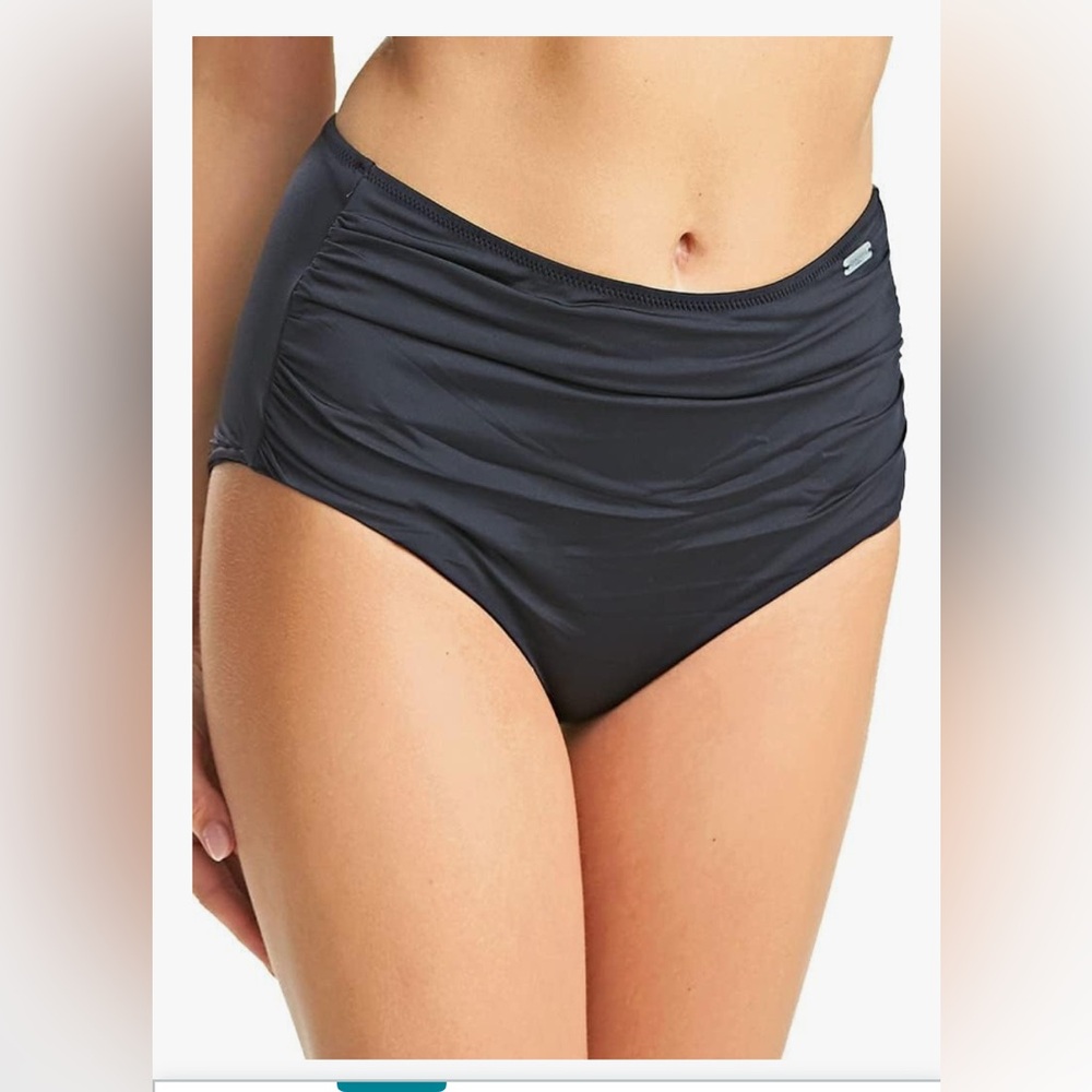 NWT Fantasie "Versailles"  Women’s Full Coverage Swim Bottom,Black, Size Medium